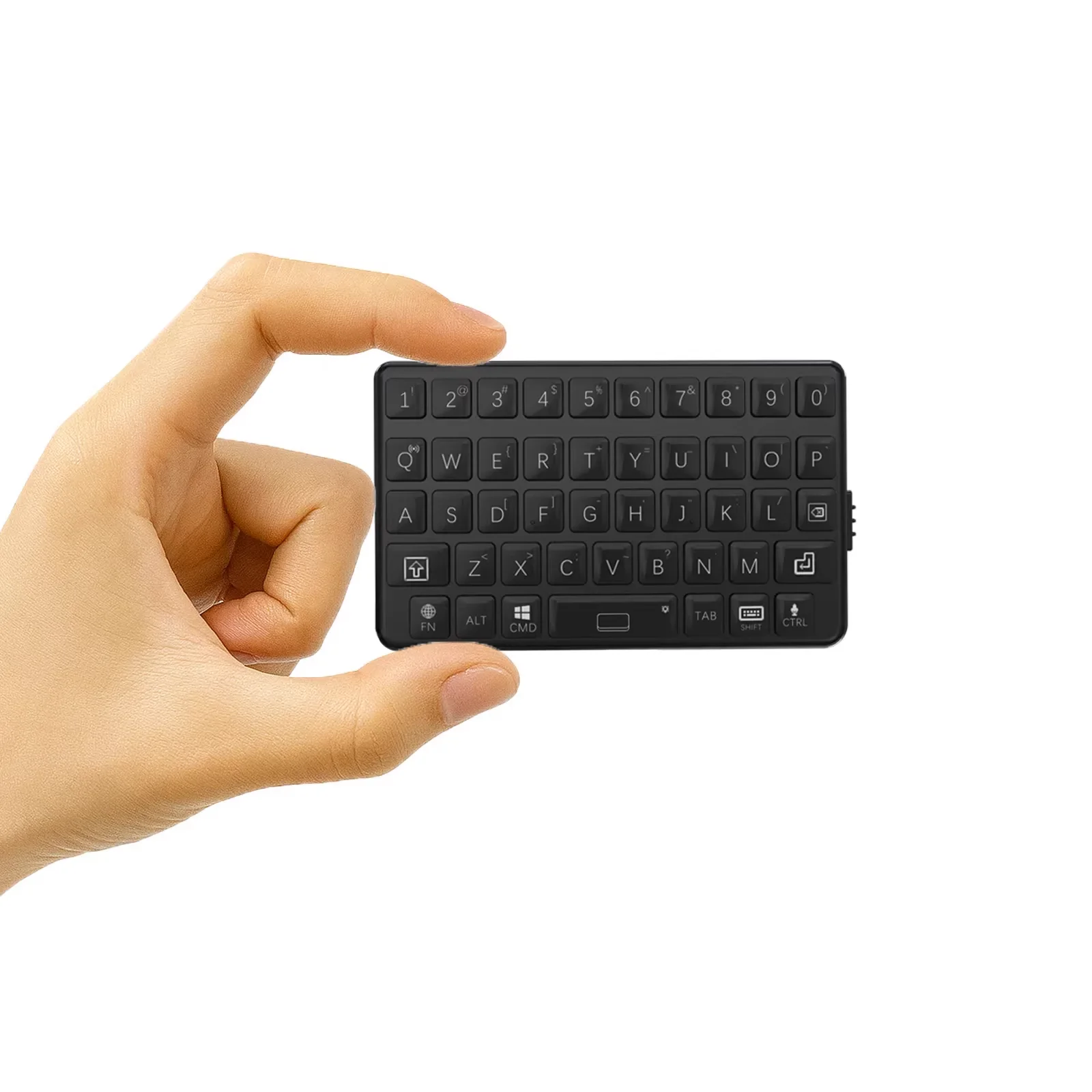 Exknight Retro Mini Bluetooth Keyboard, Touchpad Design Universal for Windows/Android, Compact Phone Keypad for Mobile Gaming