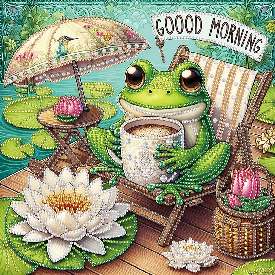 

1pc 5D DIY Artificial Irregular Diamonds Painting Set For Adults Beginners, Pattern Rhinestones Art For Home Wall Decoration