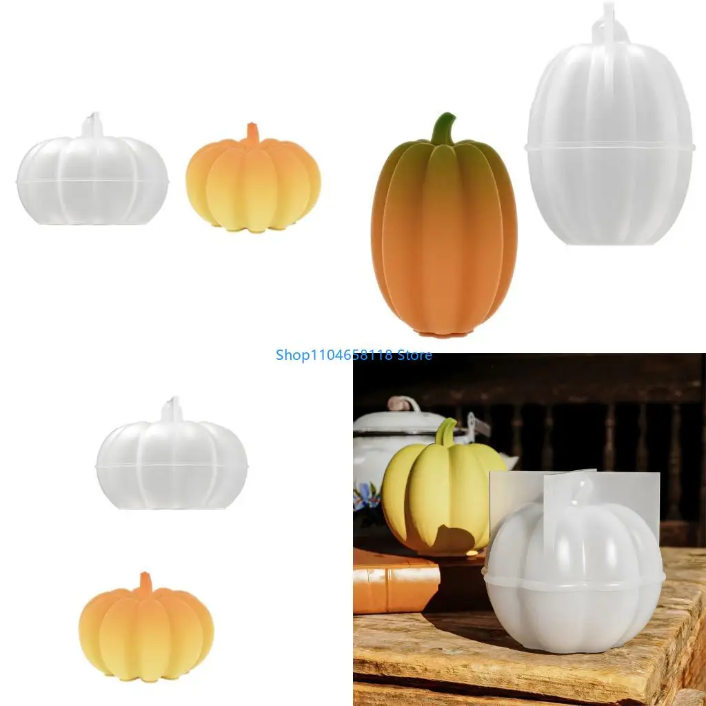 

Силиконовая свеча изготовления формы для тыквы для домашнего крафта и уникальной свечи