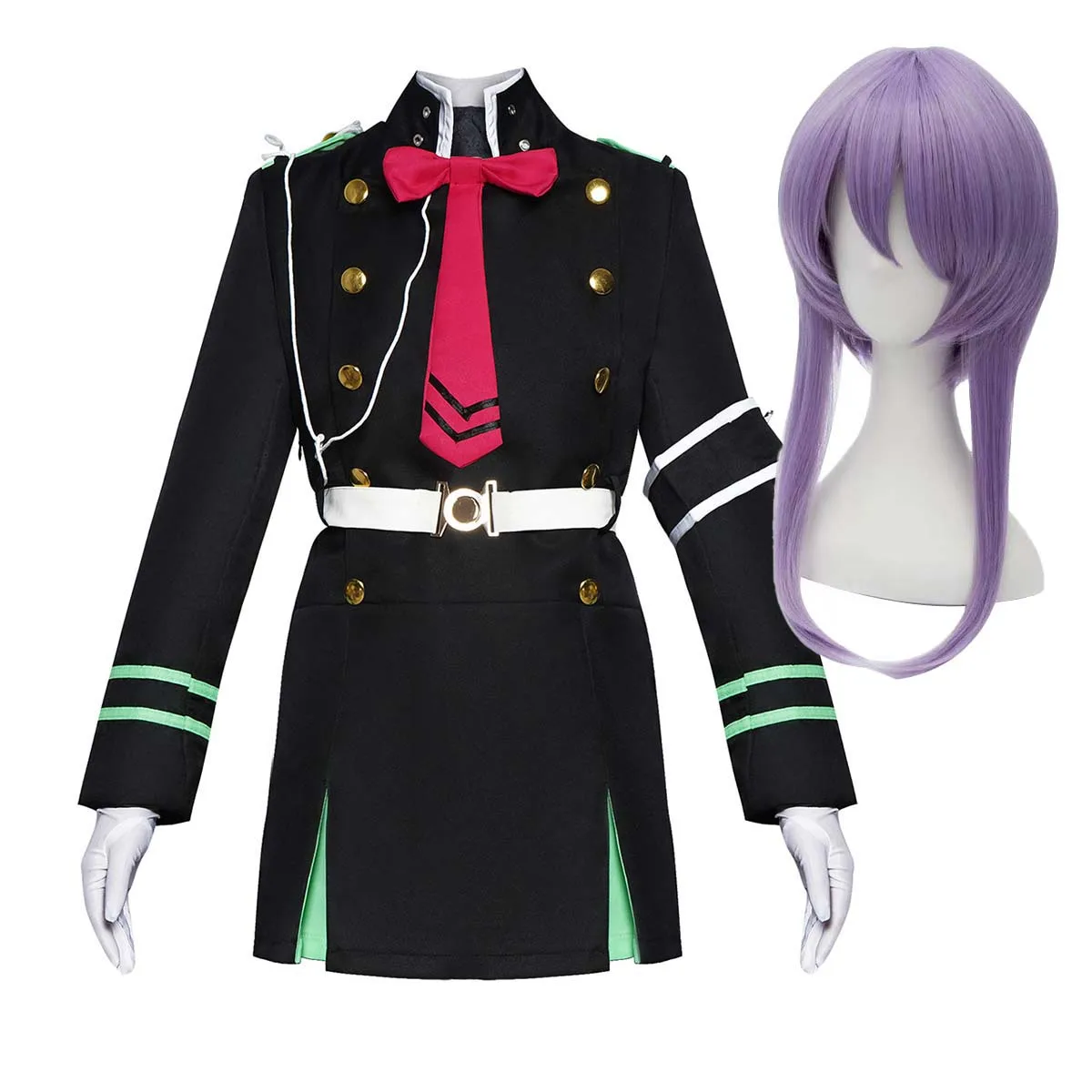 Women Halloween Anime Seraph of The End Cosplay Hiiragi Shinoa Costume