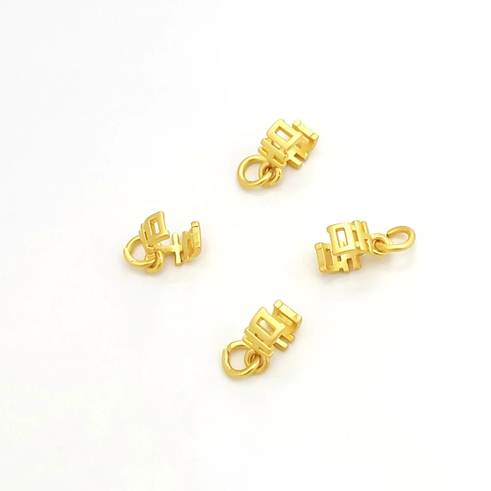 Brass Plated with 18K Matte Gold Zircon Inlay Bow Cherry Blossom Buckle DIY Makes Necklaces, Bracelets, Earrings, Accessories