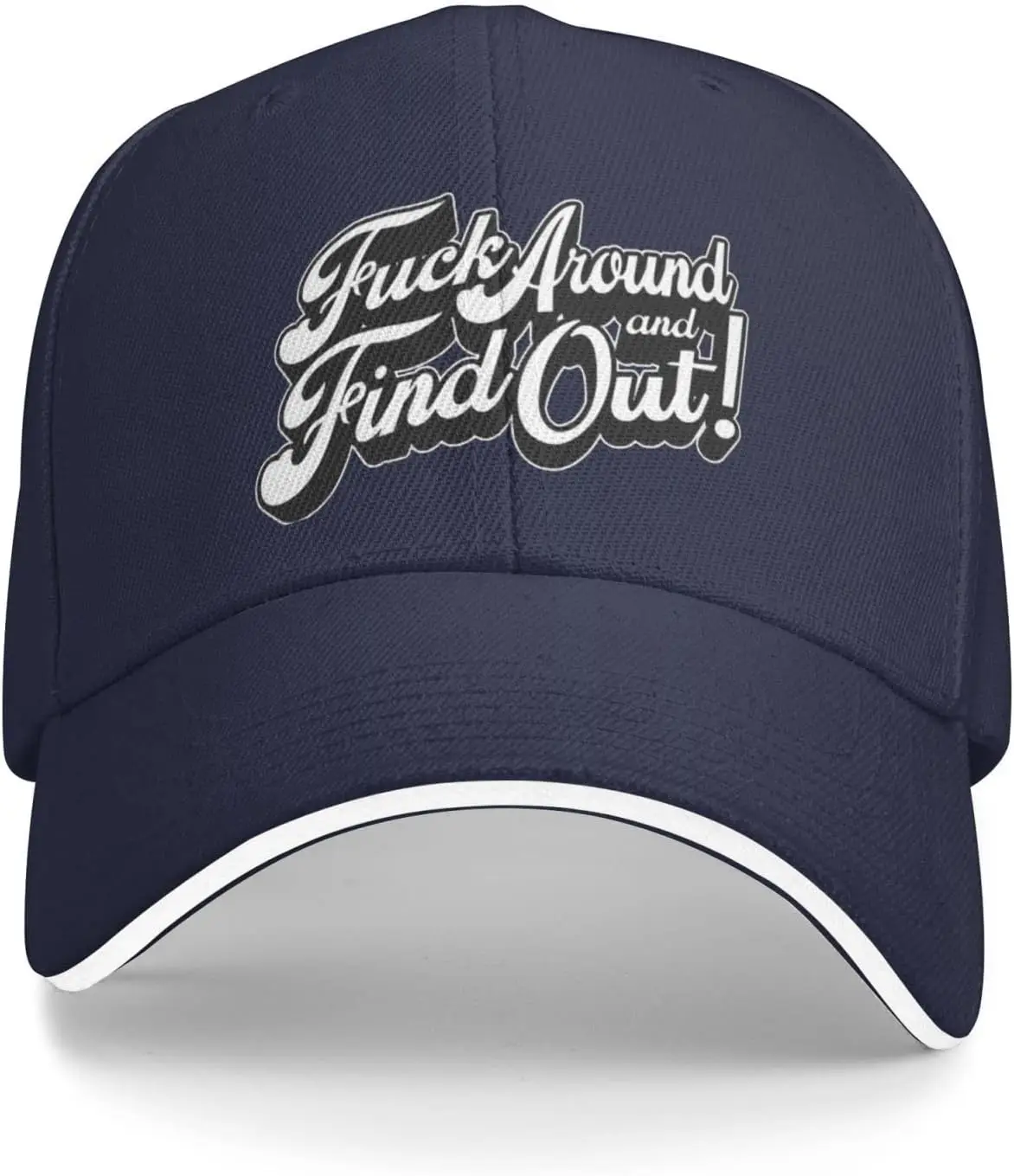 Around and Find Out Sandwich Cap Unisex Classic Baseball Capunisex Adjustable Casquette Dad Hat