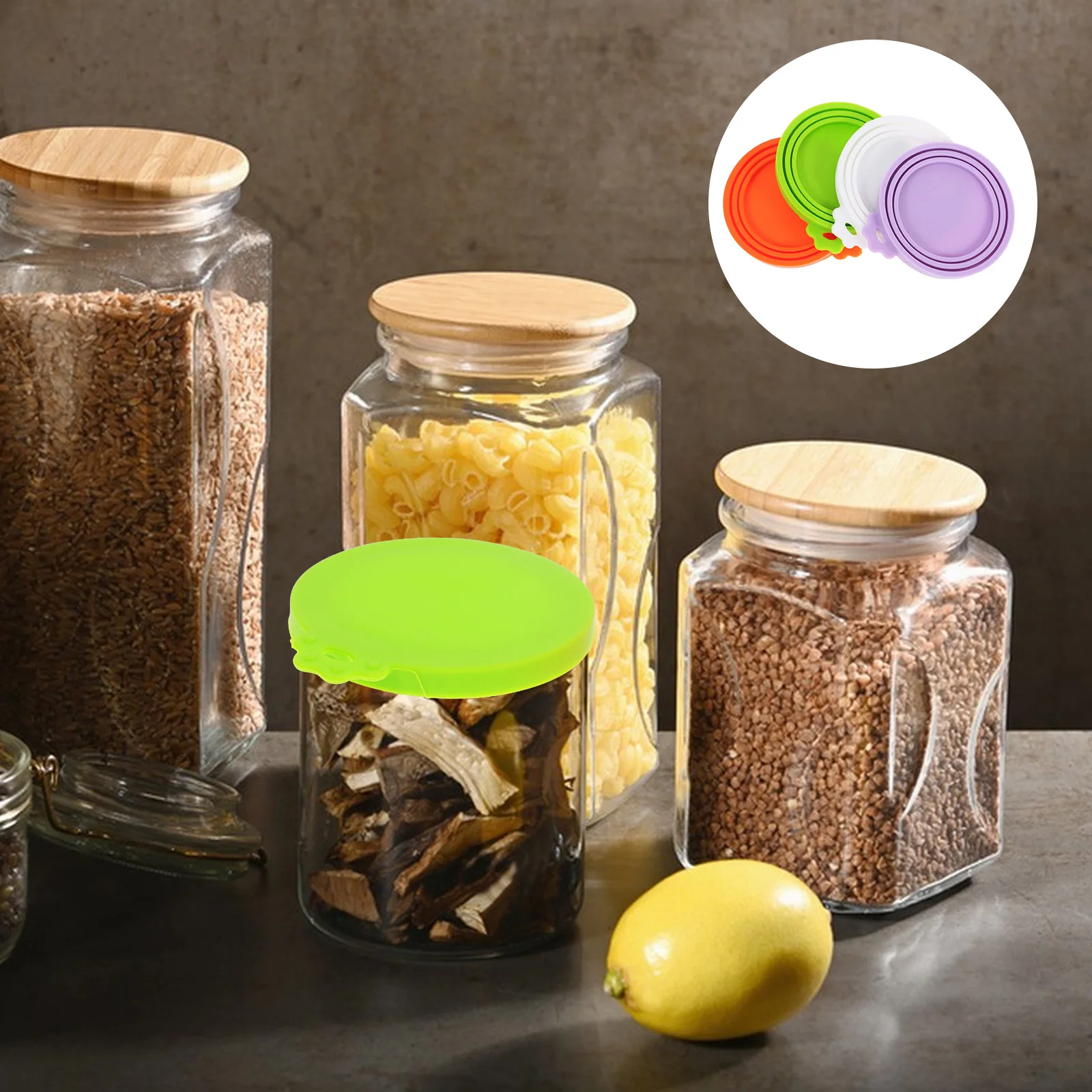 

4Pcs Silicone Can Caps Reusable Soft Flexible Sealing Lid for Beverage Soda Beer Can Covers Leakproof Drink Protector