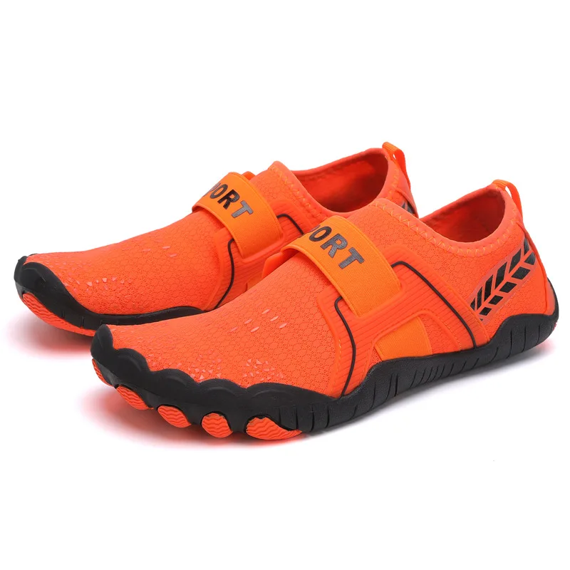 

Summer New Fashion Orange Mens Five Fingers Shoes Unisex Sneakers Water Sports Shoes Men Indoor Yoga Shoes Plus Size 47 Footwear