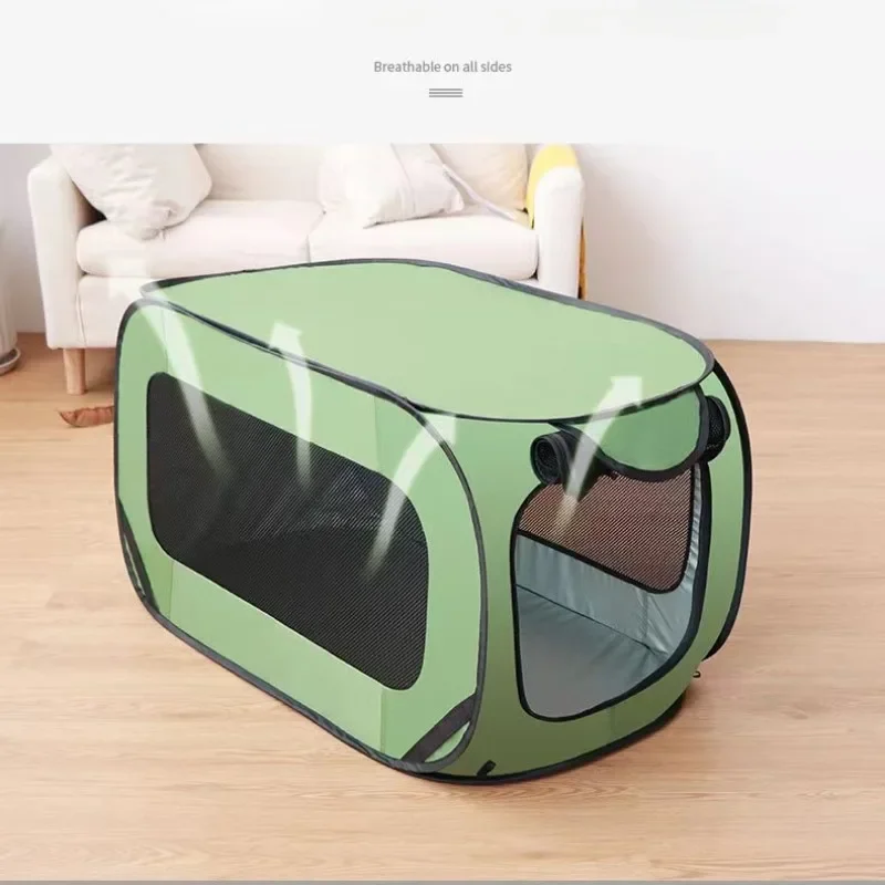 Collapsible Dog Cage Oxford Cloth Pet Carrier Outdoor Cat Tent Dog Carrier Dog Car Seat Waterproof Pet Cage Pet Car Accessories