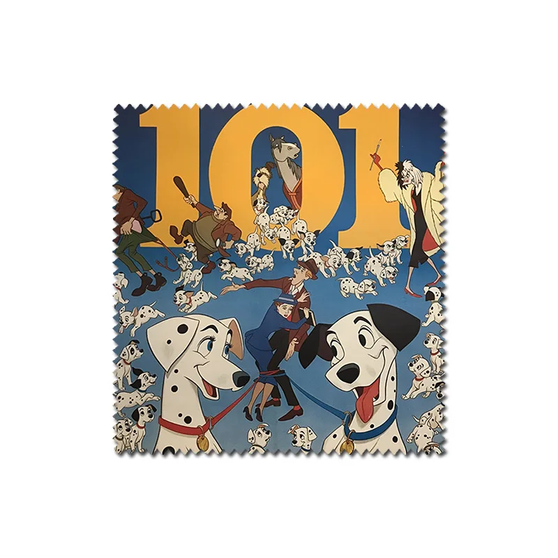 

Disney Theme Park Series Loyal Dog Pongo101 Movie Peripheral Fiber Eyeglass Cloth Stain Removal Fingerprint Removal No Scratches