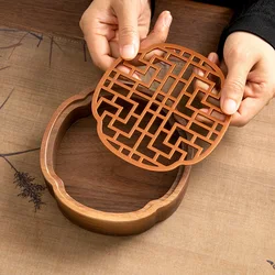 Walnut wood light luxury high-end coffee tray small tea set accessories water storage dry brewing table household tea tray