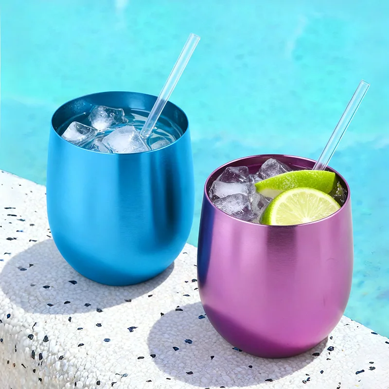 

350 мл текстурированная шлифовальная алюминиевая чашка в форме яйца Martell, виски, пивные кружки, стакан для коктейля, вина, вода, холодный напиток, сок, кофейные чашки