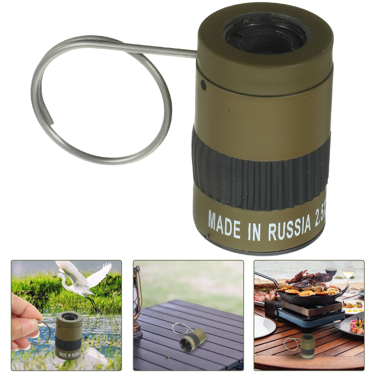 Mini Finger Telescope Outdoor Portable Camping Accessory Plastic Pocket