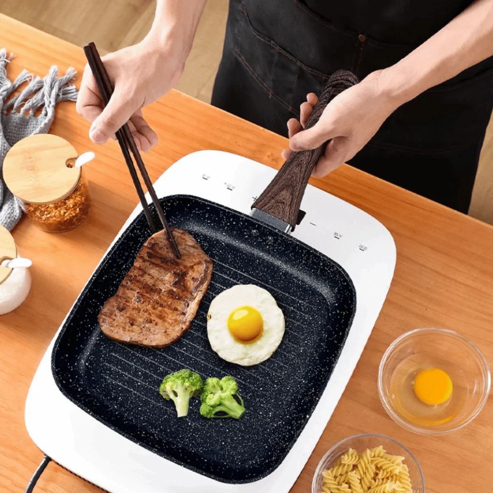

Kitchen Cookware Heat Resistant Frying Steak Pan Ergonomic Design Sturdy Cooking Griddle Nonstick Nonstick Pan Cooking