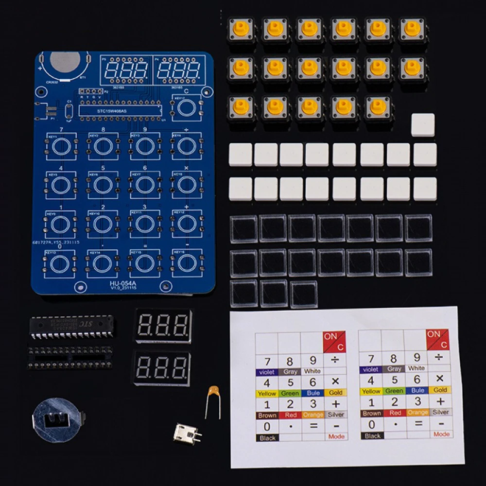 6 أرقام LED عرض آلة حاسبة لتقوم بها بنفسك عدة لحام ممارسة عدة MCU لحام التدريب تجربة الممارسة لتقوم بها بنفسك مجموعة مشروع لحام