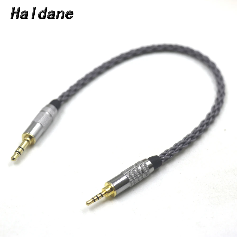 Haldane GrayJelly 2.5 มม.TRRS Balanced ชาย 3.5 มม.สเตอริโอชายอะแดปเตอร์เสียง 3.5 มม.M ถึง 2.5 มม.M