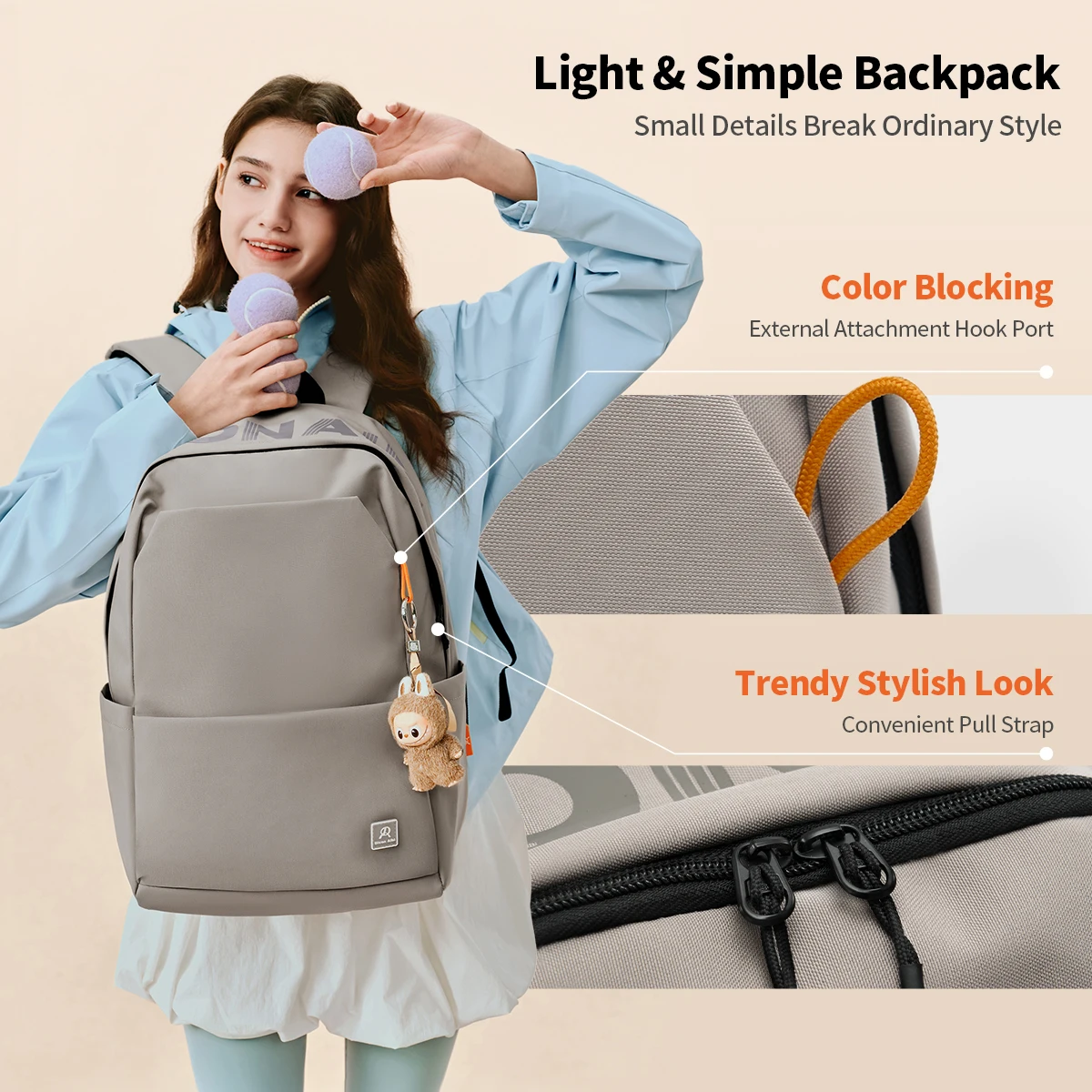 Dicon Aibi Lightweight Waterproof Backpack Suitable for School Daily Commuting And Travel - Outdoor Sports And Fitness Bag