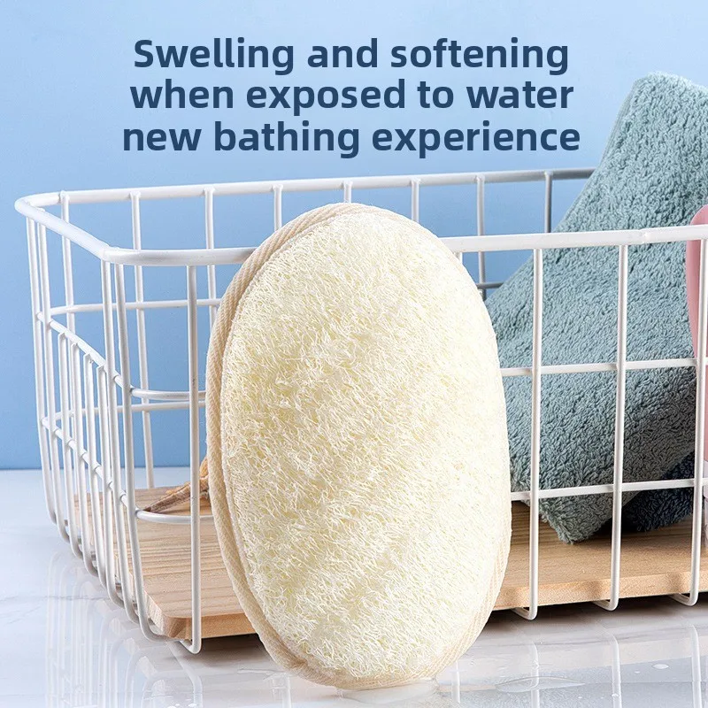 Luffa Reiben Waschlappen Badetuch Bürste für Rückenhandtücher Peeling Peeling Dusche Körper Badezimmerzubehör
