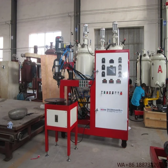 معالجة الرغوة نوع دائري آلة رغوة حشية البولي يوريثين التلقائي 2-مكون بو ختم حقن لصلبة ومرنة