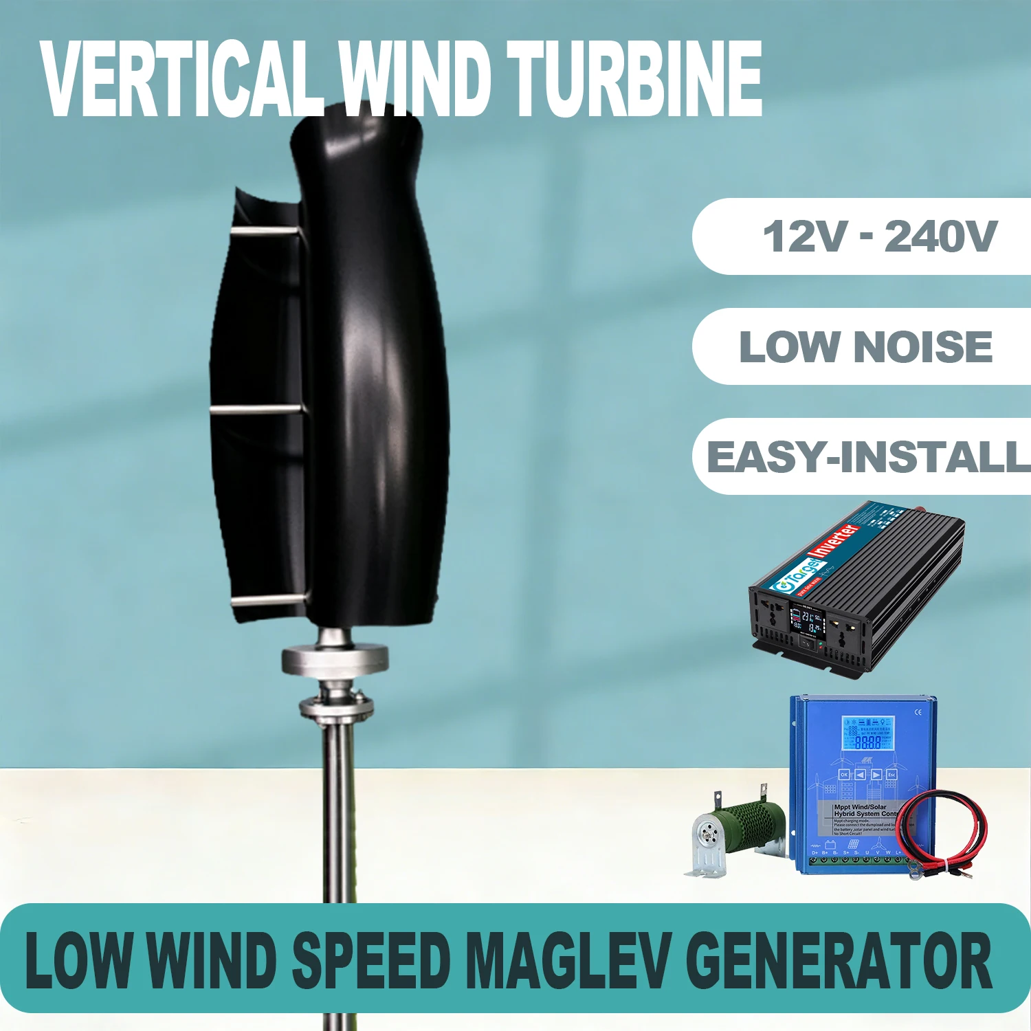 Wind Turbine 48V 5Kw Off Grid - Freie Energie 5KW 10000W 12V 24V