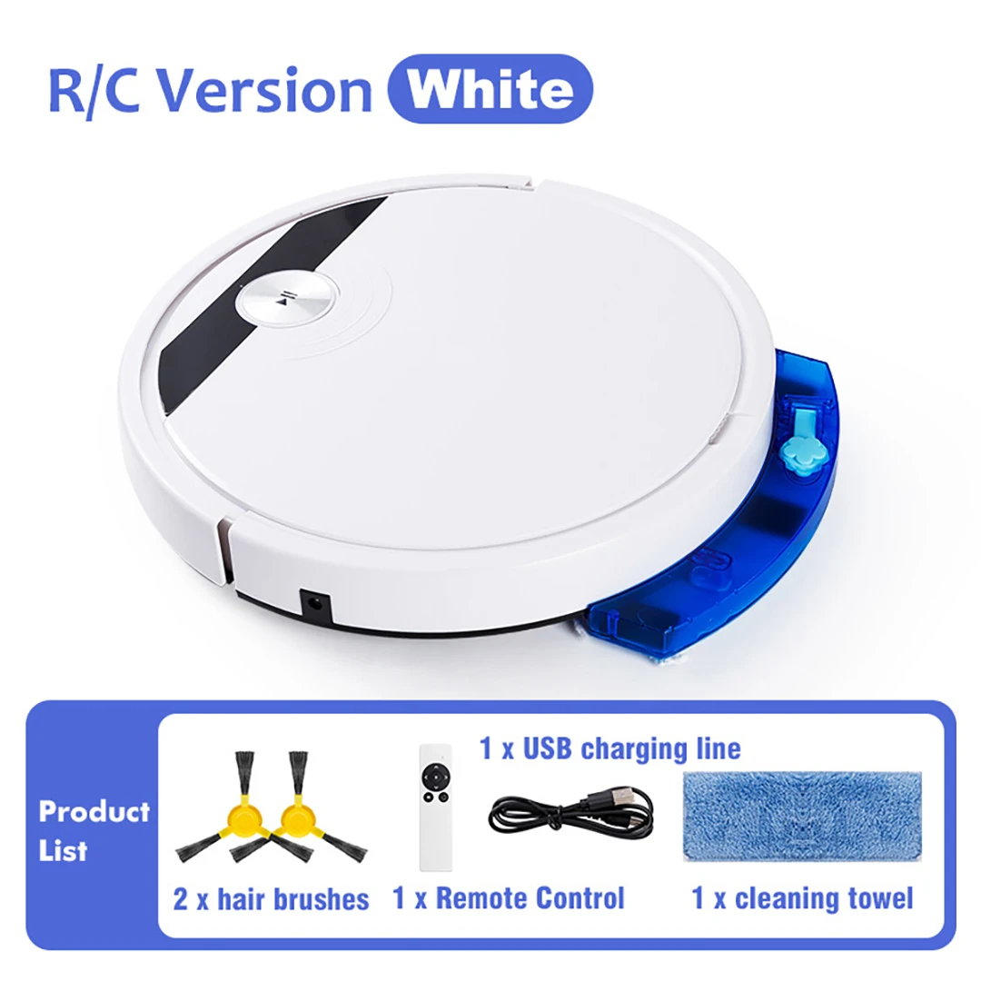 3In1 Sweeping Robot Vacuum Cleaner Intelligent Remote Control Dry And Wet Planning Electric Sweeper With Charging Station