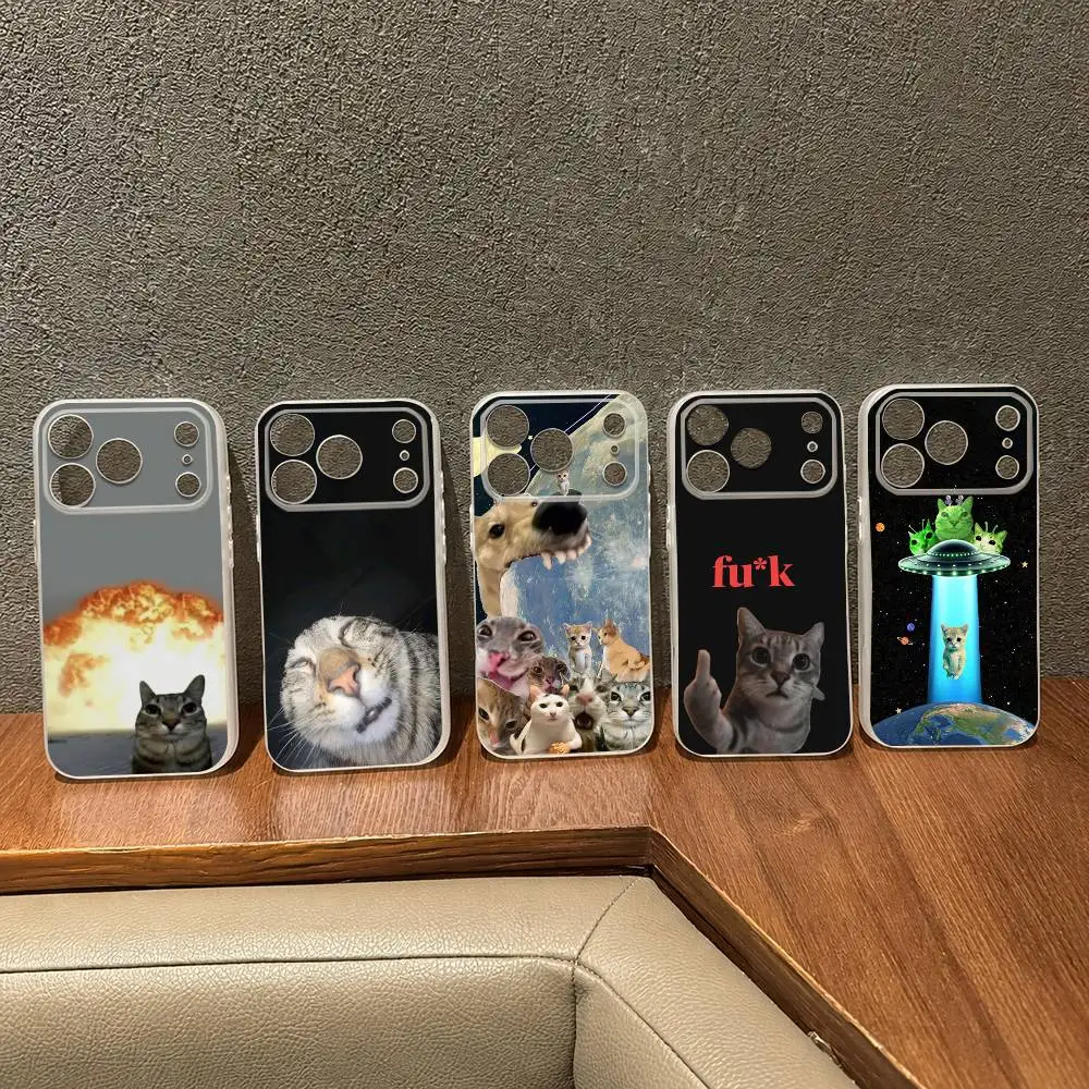 

Cat Memes Funny Matte For Magsafe Case for iPhone 17 Air 16 15 14 Plus 13 12 11 Pro Max Magnetic Wireless Charging Cover