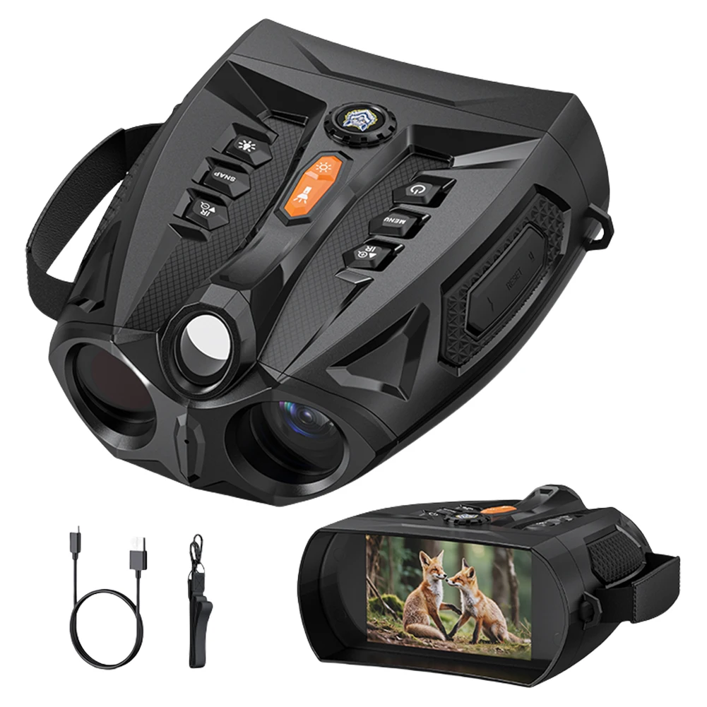 

4K инфракрасный бинокль ночного видения 10-кратный цифровой зум уличная HD-телескопическая камера 4-дюймовый IPS-экран охотничья камера для взрослых
