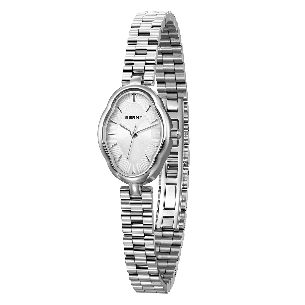 

BERNY Women Watch Full Stainless Steel Quartz Minimalist Watch Multicolor Small Elegant Casual Waterproof Wristwatch