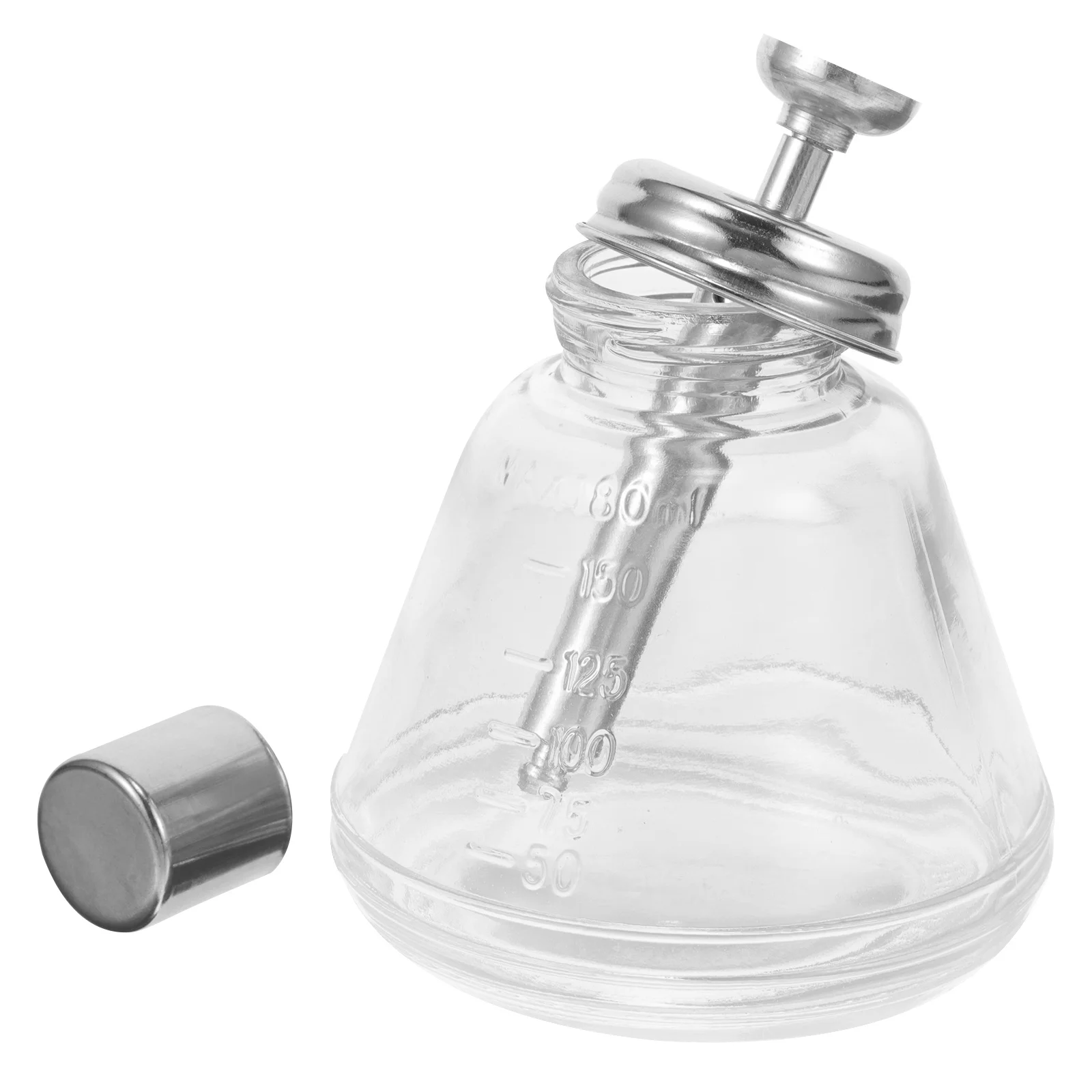 Refillable Press Bottle Compact Travel Size Liquid Dispenser for Manicure Cleaning Solution Alcohol Essential Oil Storage