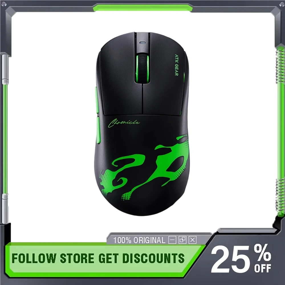 ATK Dragonfly A9 Mini Ultimate+ Wireless Chronicle Co-branded Mouse Nordic 54LM20 39g Lightweight PAW3955Master E-sports Mouse
