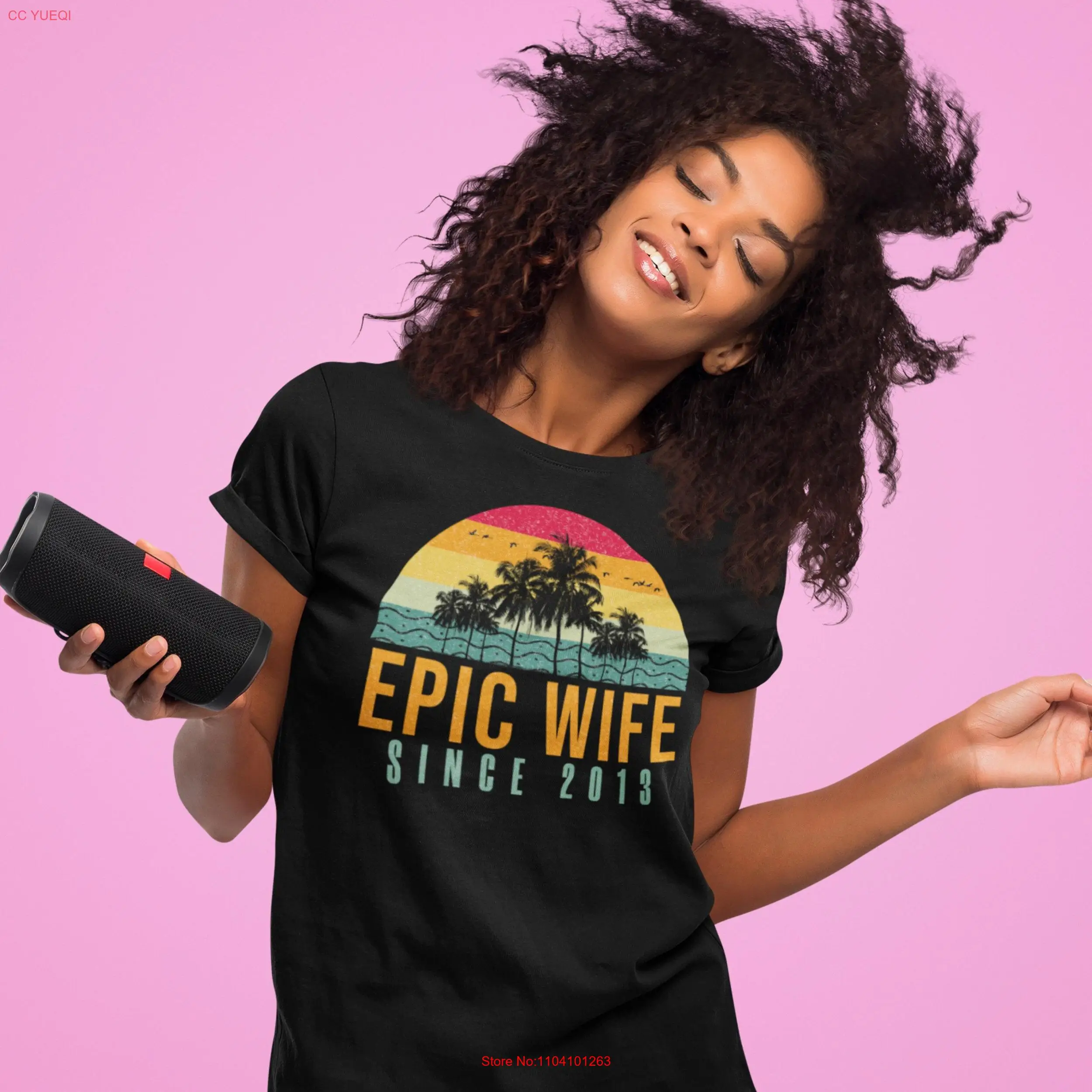 

11th Wedding Anniversary for her Epic Wife since 2013 shirt 11 years married the spouse matching couple presents