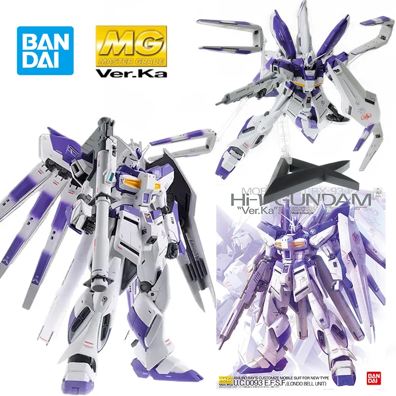 

Bandai MG 1/100 RX-93-V2 Hi-V Gundam Ver.ka 20Cm Anime Original Action Figure Model Kit Assemble Toy Birthday Gift Collection