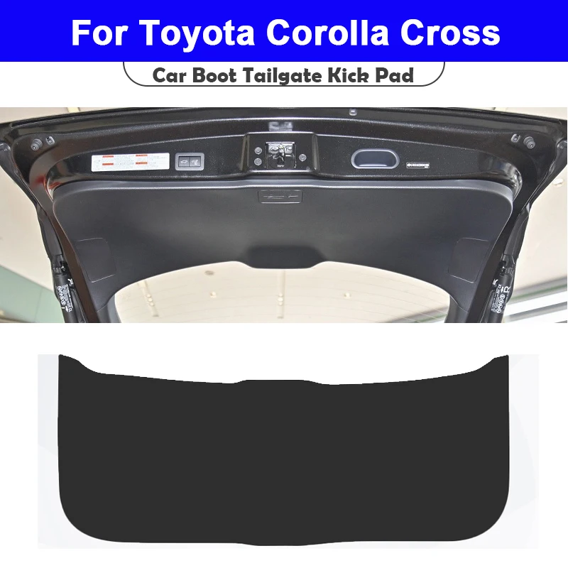 

Для Toyota Corolla Cross 2020-2023 2024 2025 автомобильный багажник задняя дверь Kick Pad кожаный анти-ударный коврик для двери багажника защита