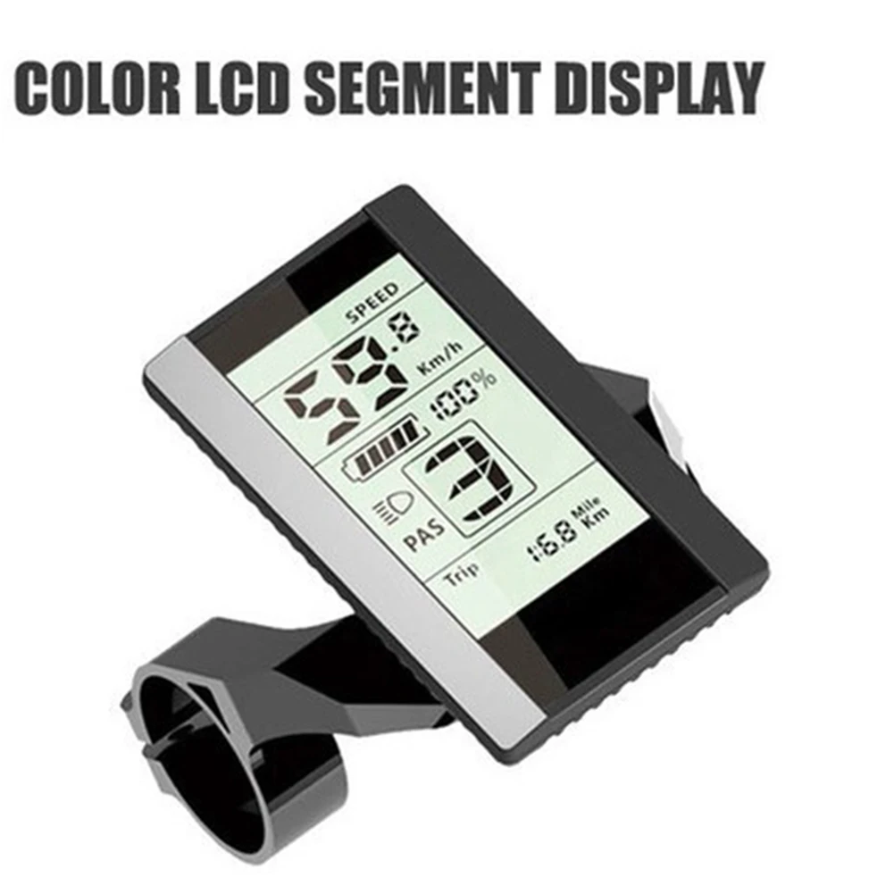 800S LCD Display with Adjustable Backlight for Bafang Electric Bike Motors Supports 24V 36V 48V 60V Battery Voltages