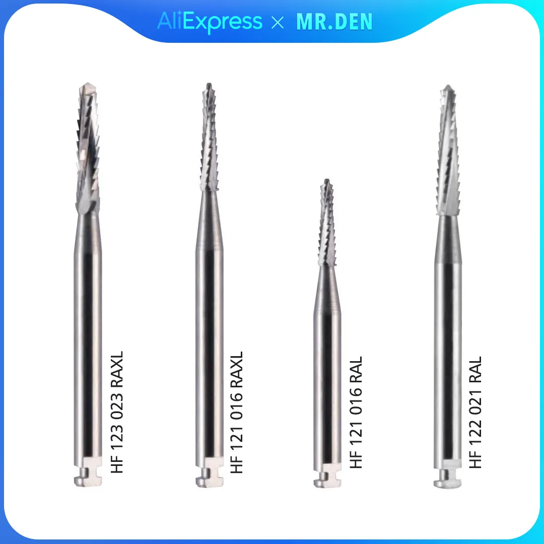 

1Pc Side Cutting Bone Cutting Drill Low Speed HF Tungsten Carbide Steel Lab Bur Dental Tungsten Carbide Burs HF121/122/123