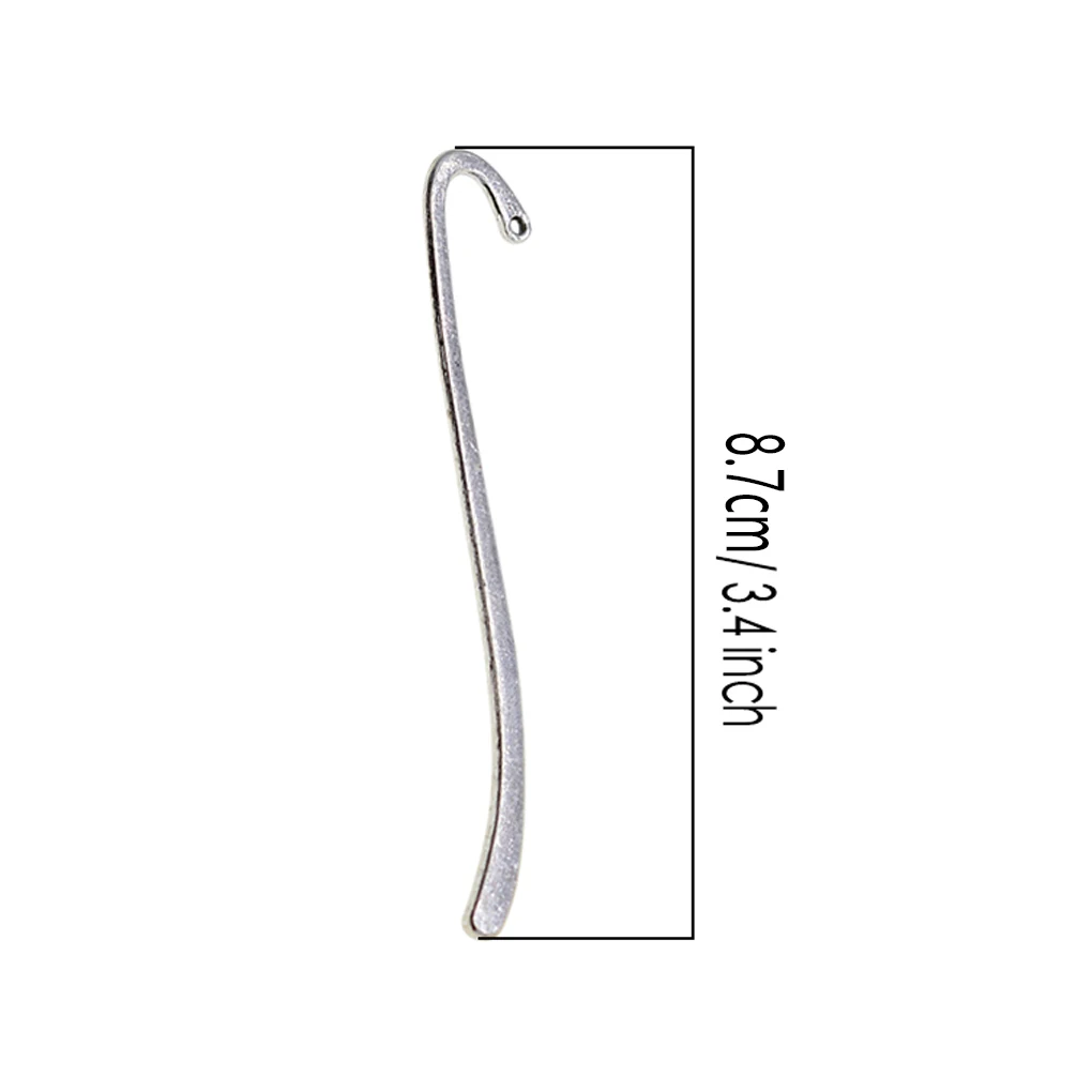 10/24 Pieces Hook Bookmark Zinc Alloy Jewelry Making Bookmarks Home Office Decor Collection Hairpin DIY Crafts Copper image 4