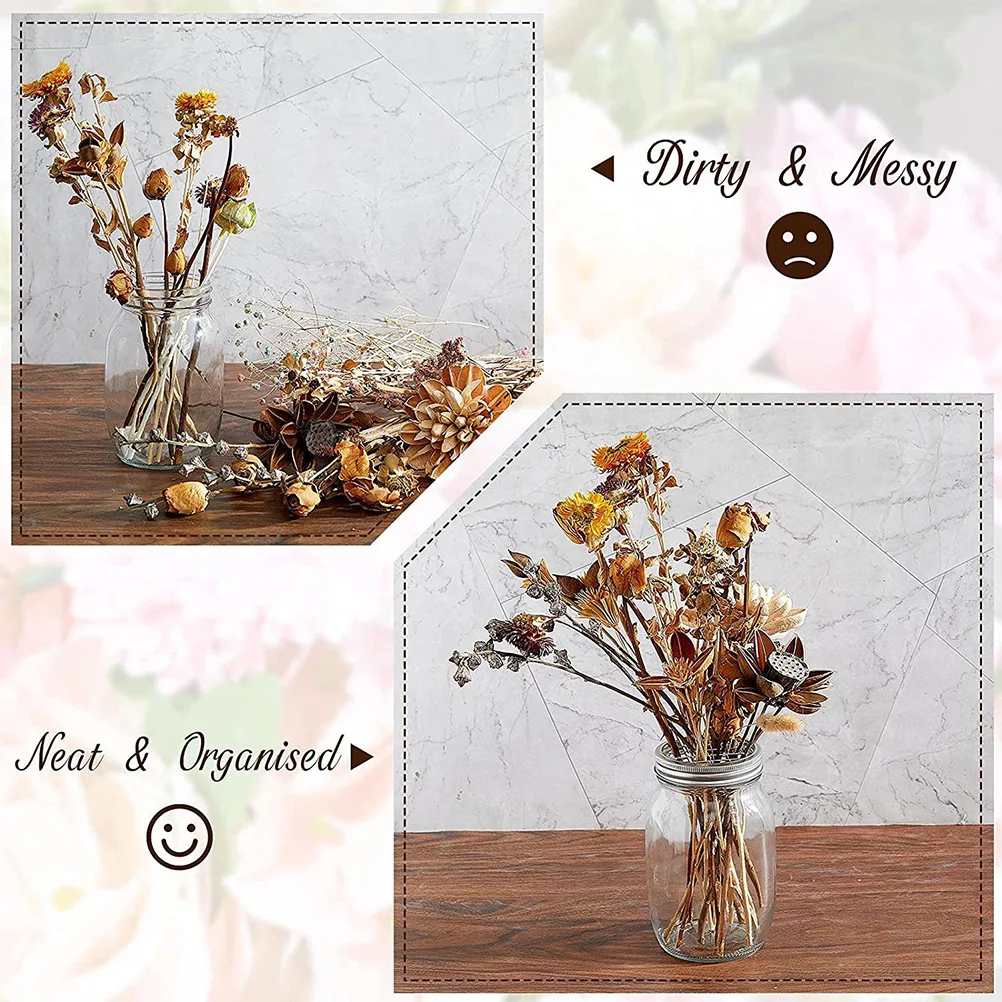 

10 Pcs Flower Arrangement Mesh Vase Cap Jars Iron Grid Floral Arranging Supplies