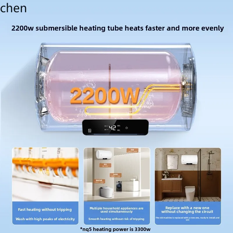 HTT Zhijia Leader scaldabagno elettrico 60 litri di prima classe efficienza energetica bagno bagno risparmio energetico riscaldamento rapido NQ3