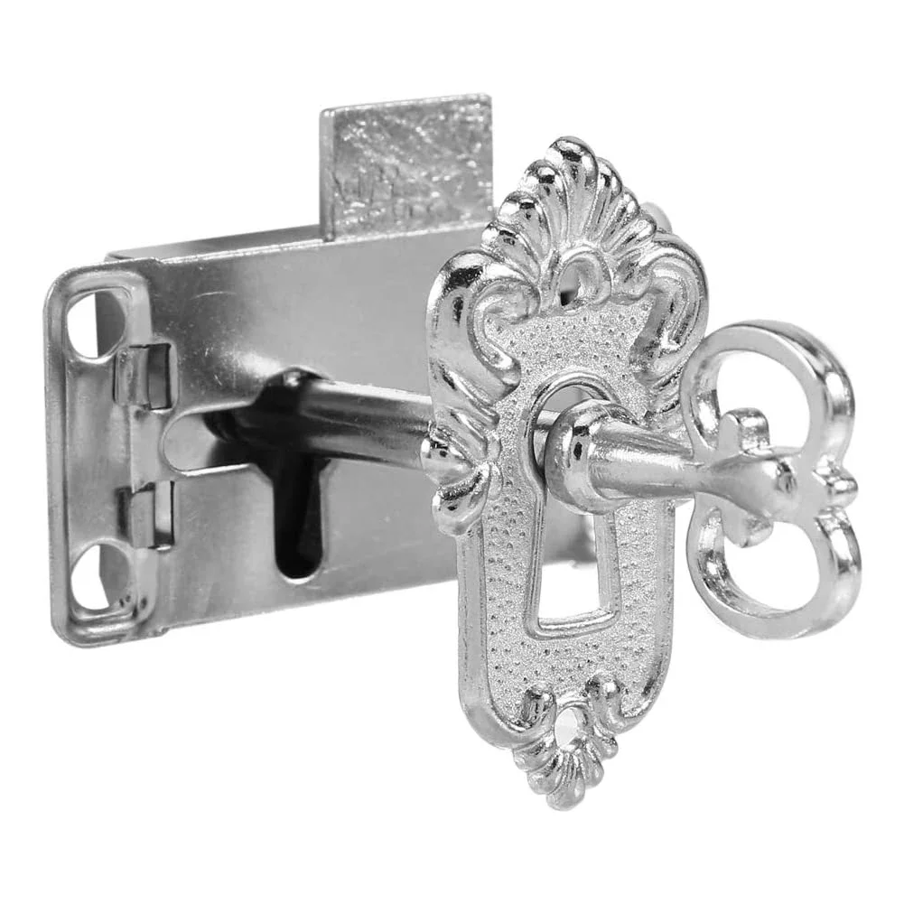 2 Set Drawer Lock With Key Antique Small Box Cabinet Door Locks For Wooden Furniture Jewelry Boxes Easy To Install