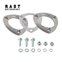 Stainless Steel Exhaust Muffler Weld Flange Connection Joint 3-Bolt 2/2.5/3 Inch with Gasket for Automotive Aftermarket