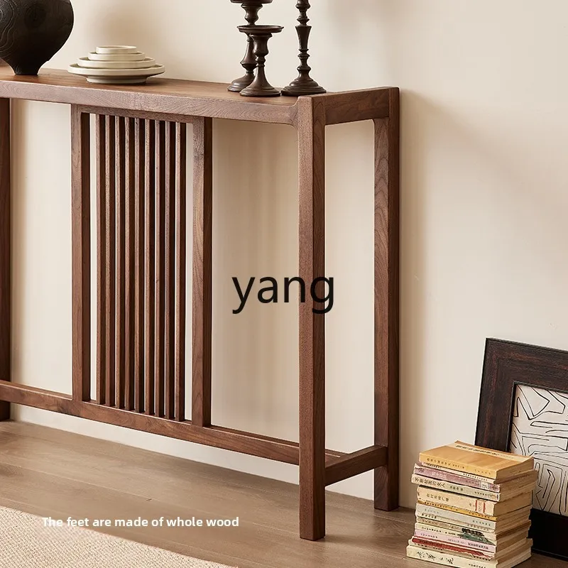 LMMModern New Chinese Style Entryway Side Table for Small and Large Apartments 2m All Natural Wood