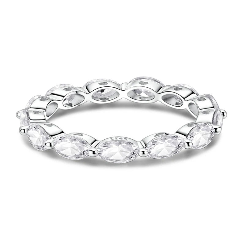 

Original 925 Sterling Silver Sparkling Oval Zircon Pave Ring Ring For Women Girls Jewelry Birthday Anniversary Gifts