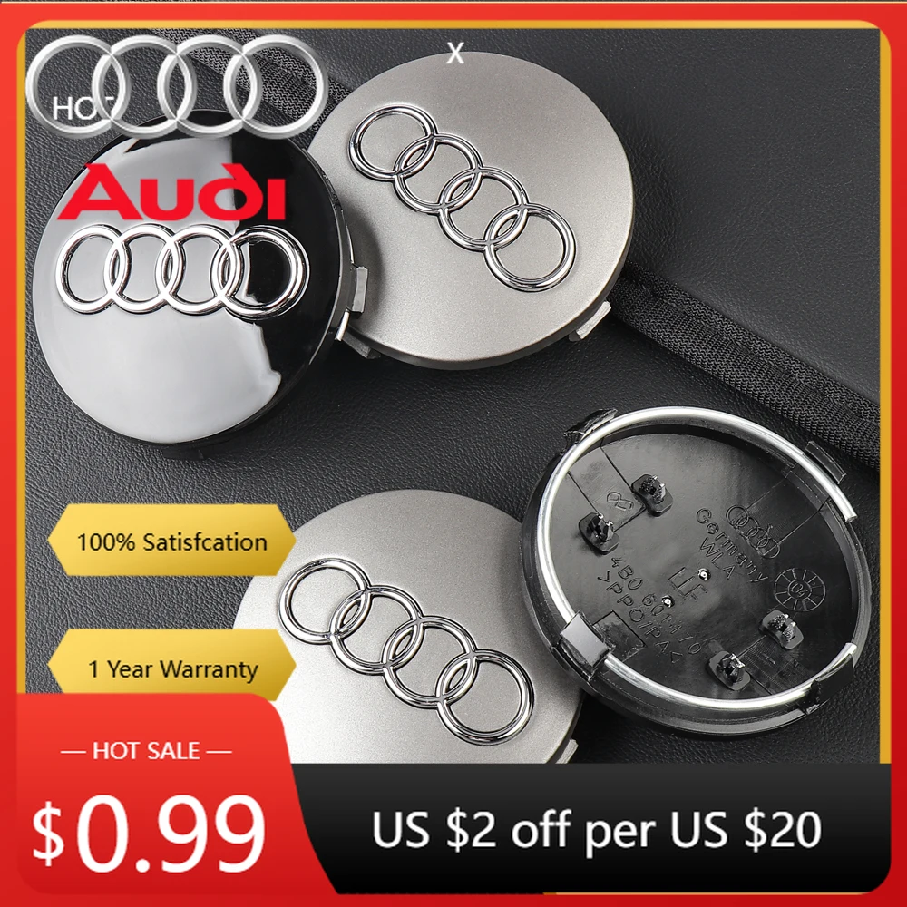 

Hub Caps Hot For Audi 4pcs 59mm Audi Emblem Hub Caps Car Wheel Center Wheel Huncaps Accessories For Audi A1 A2 A3 A4 A5 A6 A7