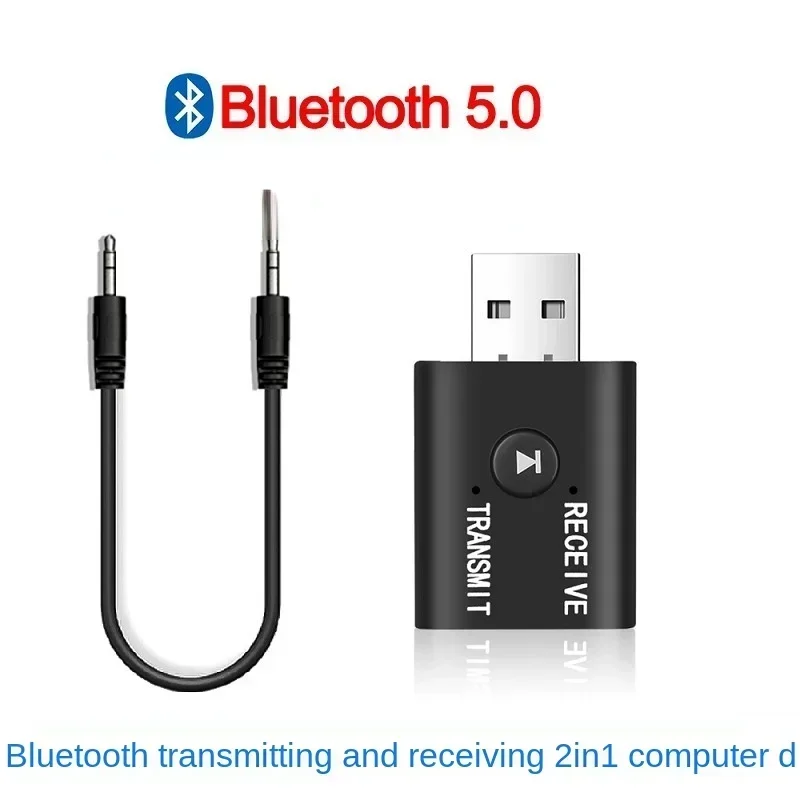 Wireless Audio Receiver and Transmitter Dual Function Bluetooth 5.0 USB For Speaker Headset Car 1pcs BT5.0 Bluetooth Adapter