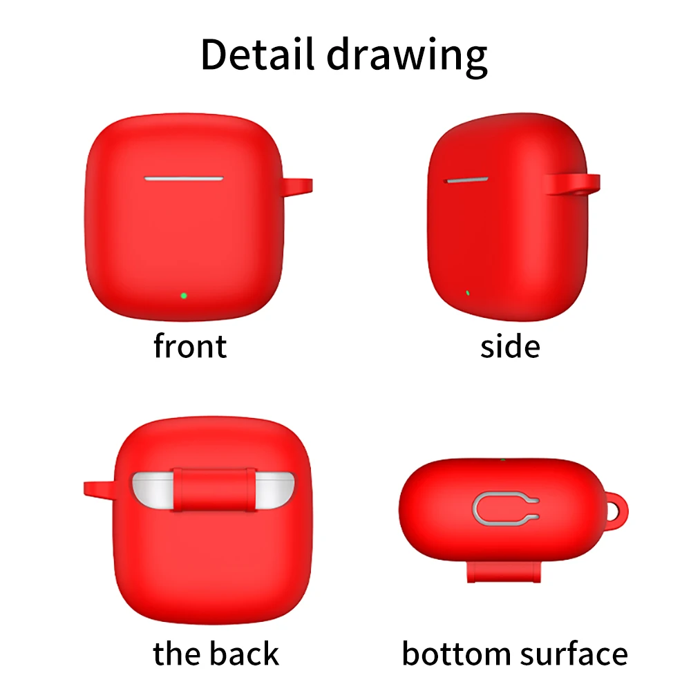 Cute Earphone Case Cover For Huawei FreeBuds SE2 Silicone Wireless Earbuds Charging Box Protective Shell With Keyring