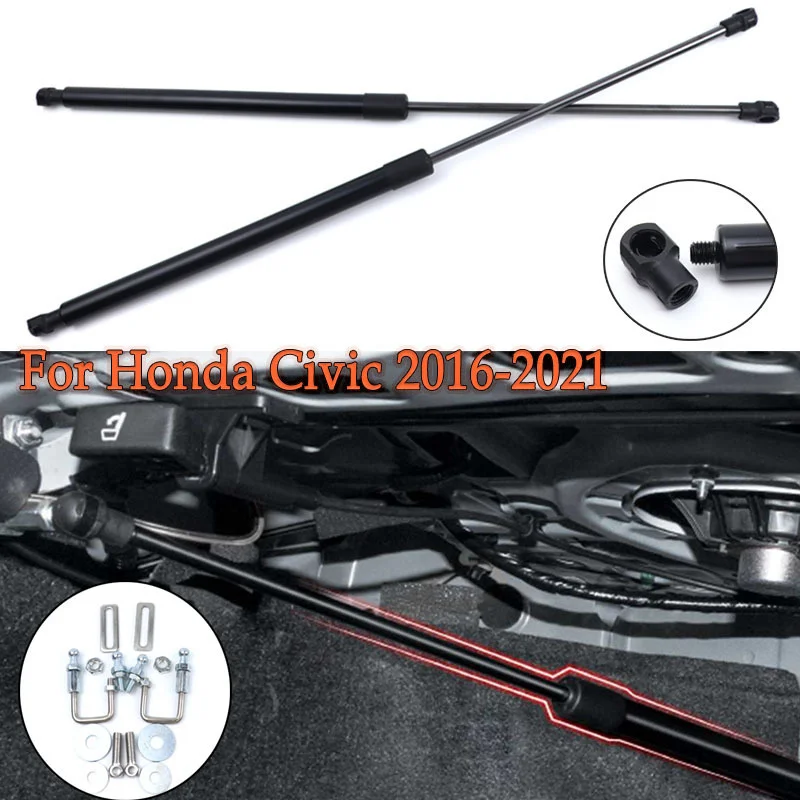 2Pcs/Set Back Door Trunk Box Support Hydraulic Rod Strut Spring Bars Shock Bracket  For Honda Civic Strut Bars 2016-2021