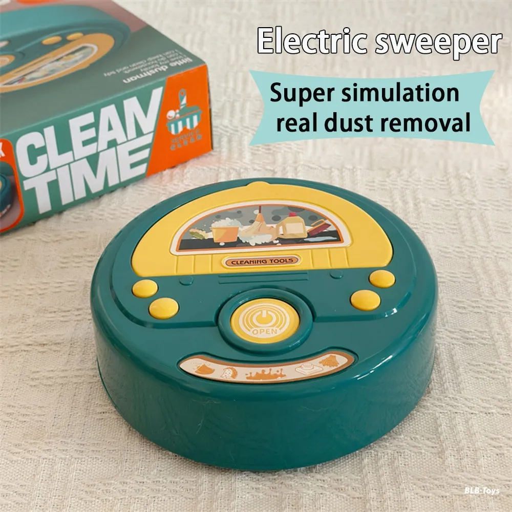 3in1 Elektrischer Mini-Staubsauger Simulation Hausarbeit Staubfänger mit Licht und Musik für Kinder Geschenk pädagogisches Rollenspiel