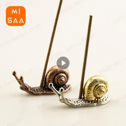 Creative Alloy Snail Small Ornaments Small Turtle Cute Vivid Little Animal Home Decoration Bonsai With Incense Crafts Figurines