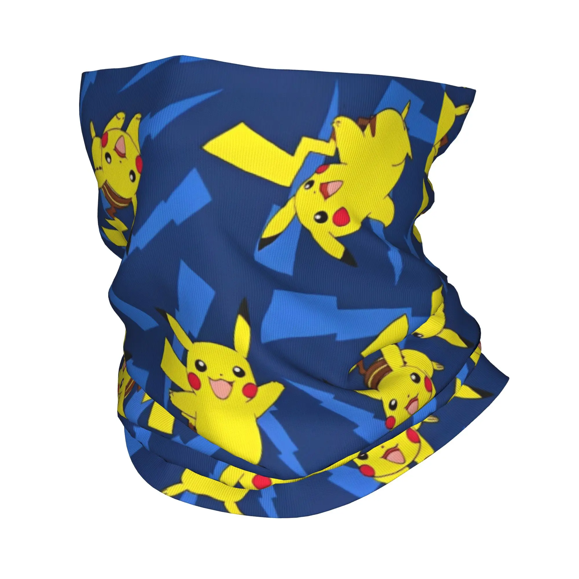 

Cute Cartoon Manga Poke-Mon Bandana Neck Cover Printed Pokemoned Wrap Scarf Multifunctional Cycling Scarf Riding Unisex Adult