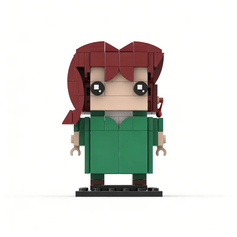 Набор из 161 детали: Модель Brickheadz Kakyoin Noriaki (JoJo's Bizarre Adventure) конструктор архитектурная игрушка подарок на фестиваль