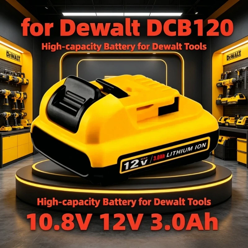 

For DW089LG 12 - Line 3 - Side 360° All - Around Green - Light Laser Level 12V Lithium Battery for Dewalt 12V battery