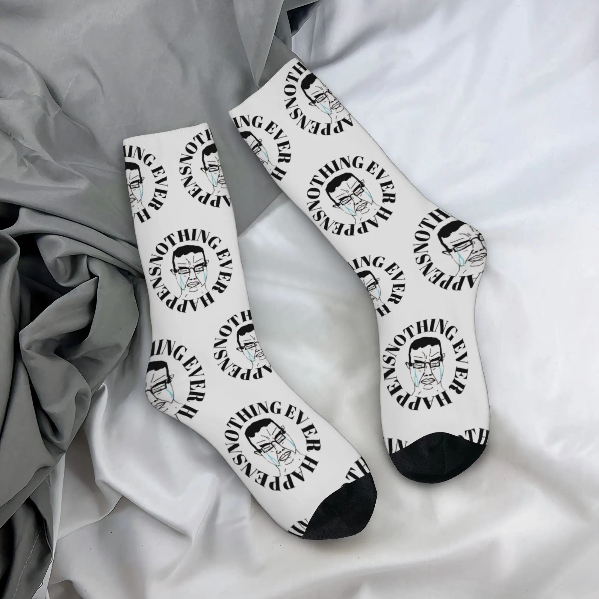 Wojak Soyjak Chudjak Chud  Crew Socks for Women Men Merchandise All Seasons  Warm Long Socks Non-slip
