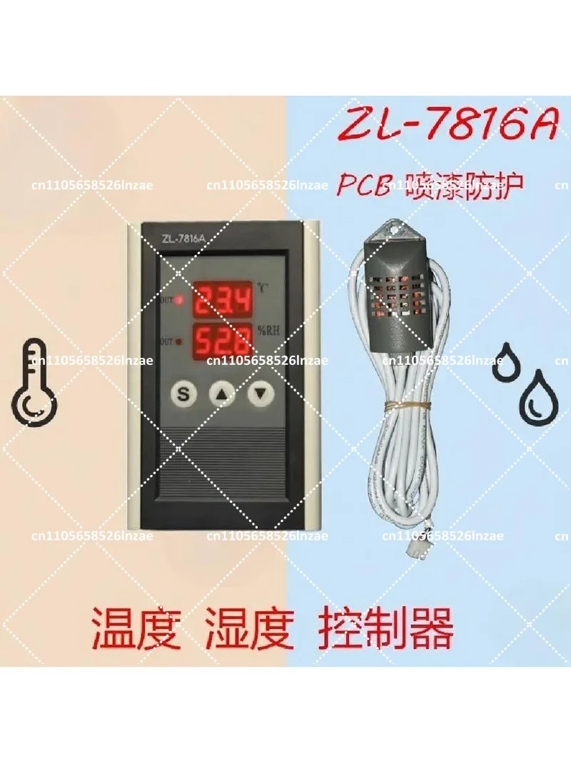 Intelligent Dual Temperature Humidity Controller Digital Thermostat Automatic Sensor for Home Greenhouse