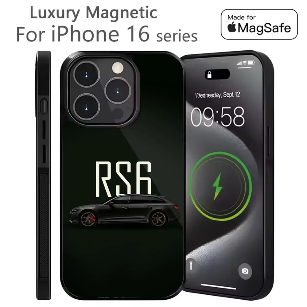 

Sports Car A-AudiS-S RS Phone Case For iPhone 16,15,14,13,12,11,Plus,Pro,Max Mini Magsafe Magnetic Wireless Charging